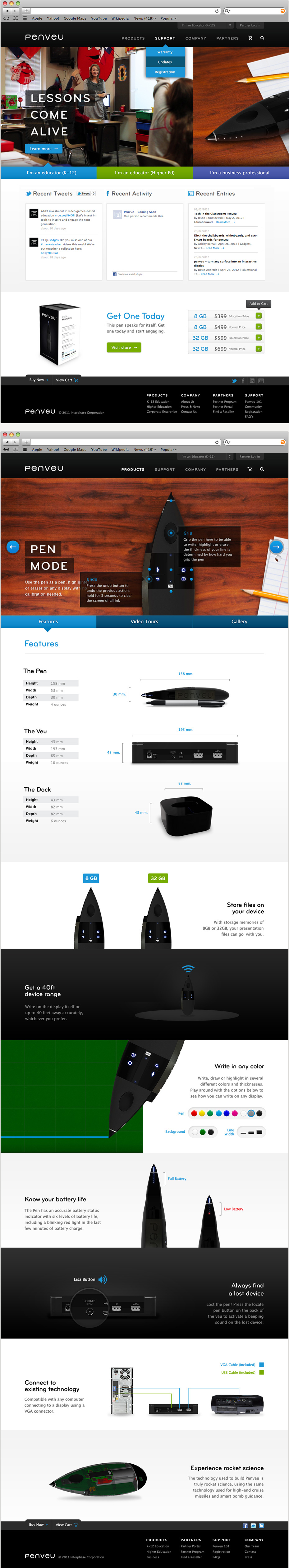 Penveu Website & Product Webpage