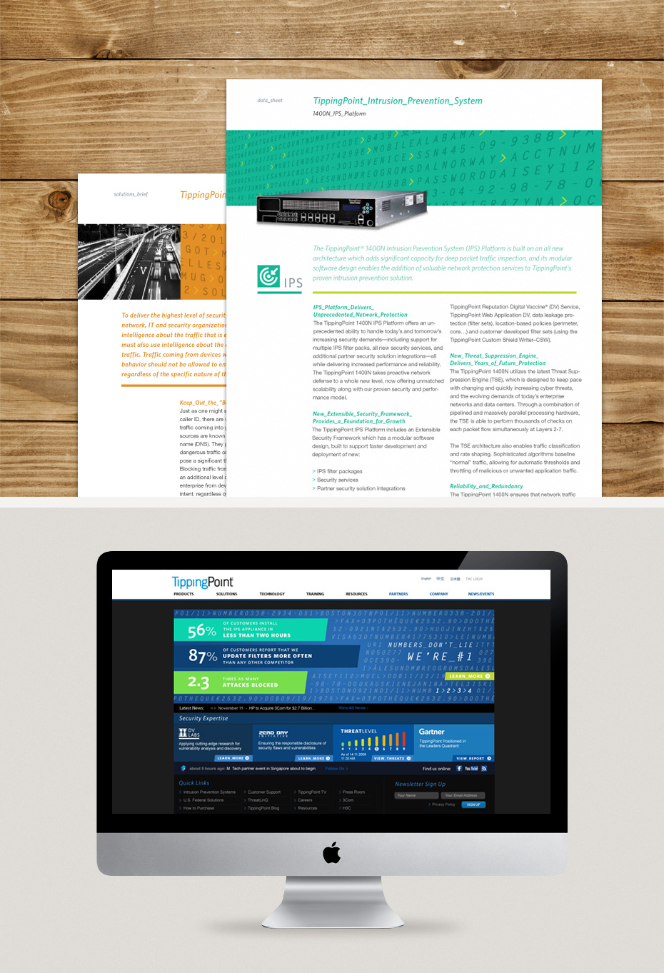 TippingPoint Collateral & Microsite